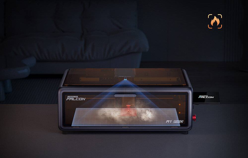 Symbolbild für Creality Falcon A1 Pro Lasercutter, 20 W Diodenlaser, 600 mm/s, KI-Vision-System