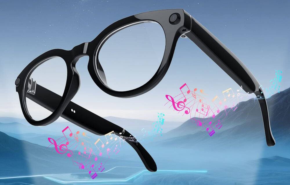COLMI V03 smarte Brille Runder Rahmen, Blaulichtblocker-4