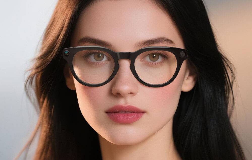 COLMI V03 smarte Brille Runder Rahmen, Blaulichtblocker-1