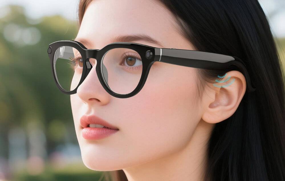 Symbolbild für COLMI V03 smarte Brille Runder Rahmen, Blaulichtblocker