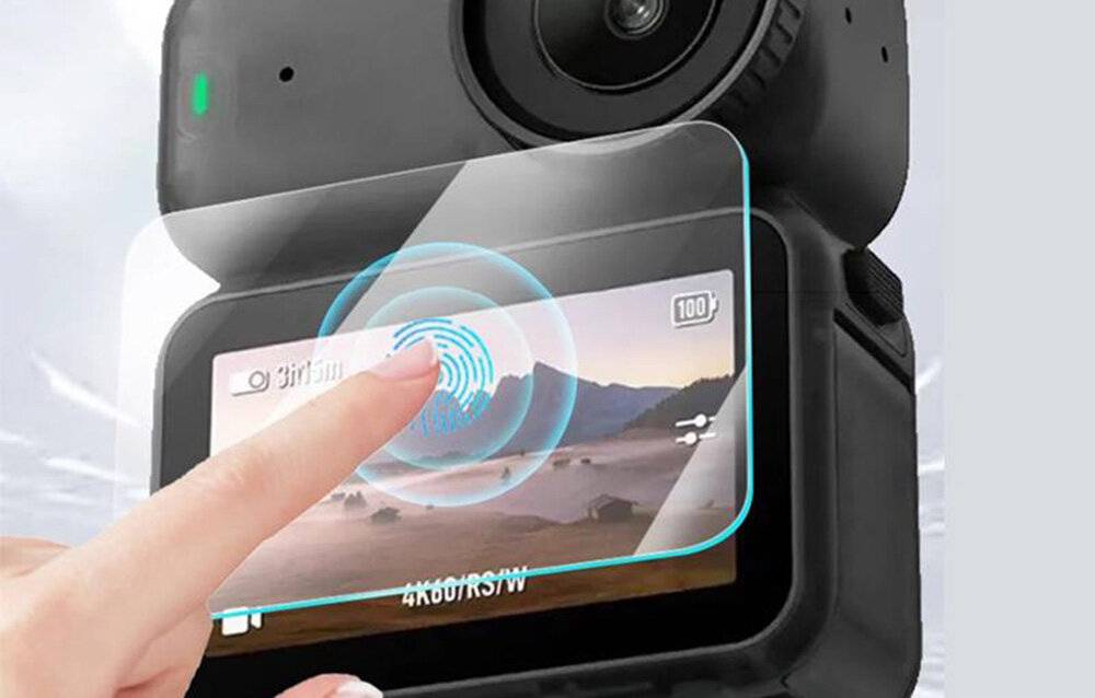 PULUZ Gehärtetes Schutzglas und Linsenfolie für DJI Osmo Nano-4