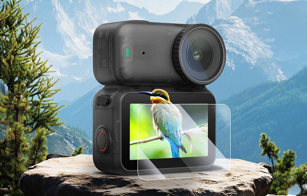 PULUZ Gehärtetes Schutzglas und Linsenfolie für DJI Osmo Nano-1