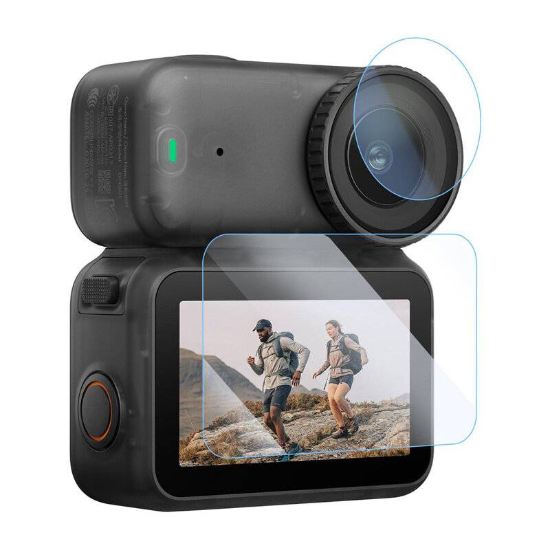 PULUZ Gehärtetes Schutzglas und Linsenfolie für DJI Osmo Nano-2