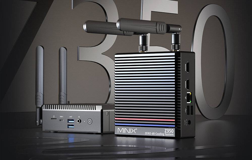 Minix Z350 Mini-PC, Intel Core i3-N350, 16GB RAM, 512GB SSD, Win 11 Pro, Lüfterlos-1