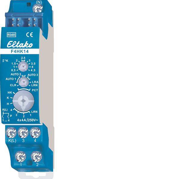 Eltako F4HK14 RS485-Bus Aktor 4Kanal Heiz-Kühl-Relais 30014010 Install.Baumaterial KNX