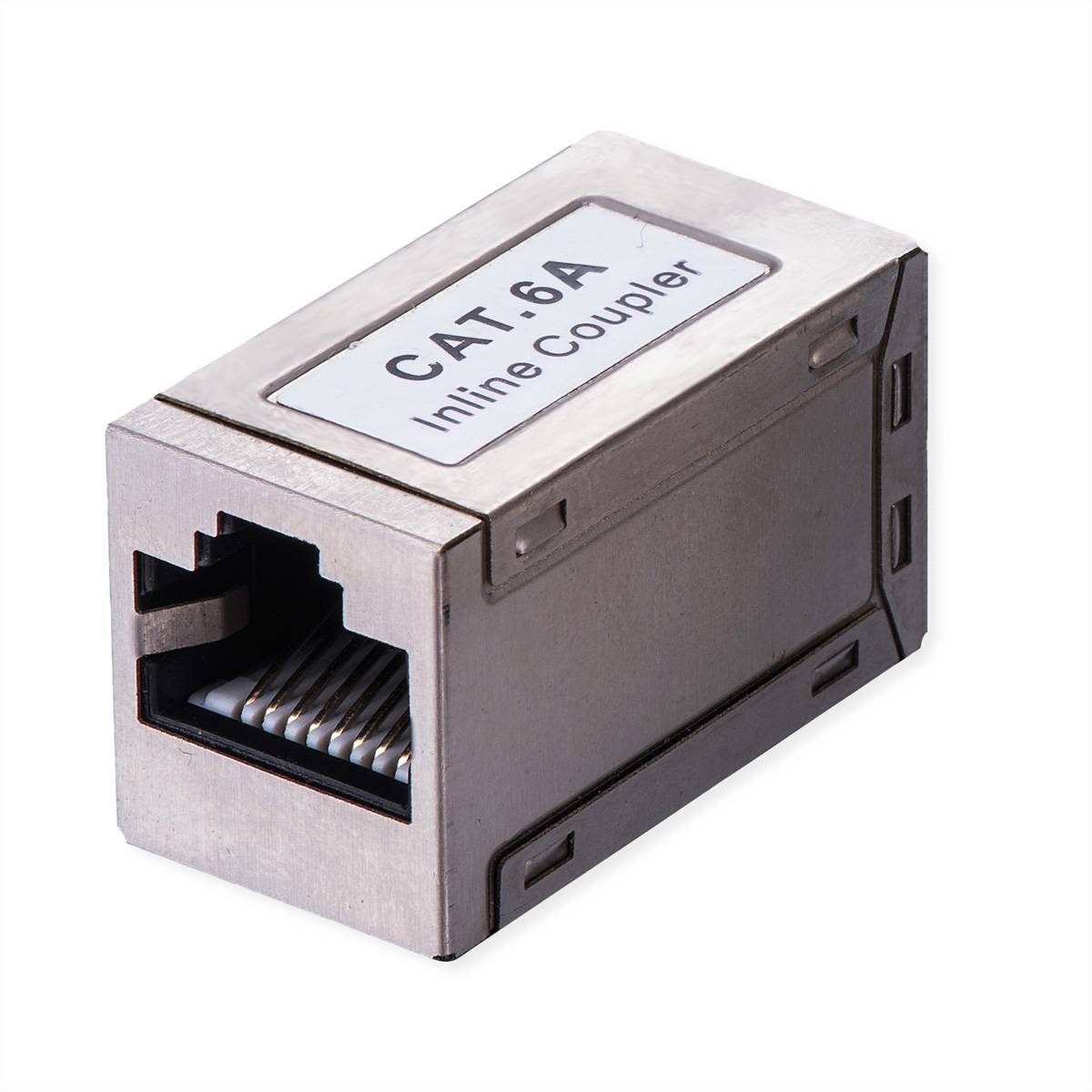 VALUE RJ-45 Kupplung geschirmt, Cat.6A (Class EA), silberfarben-0