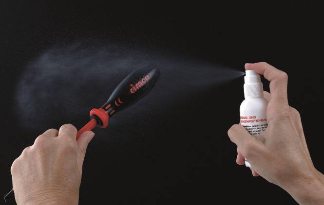 Cimco Werkzeug- 151610 u.Handdesinfektionsmittel 75ml Install.Baumaterial Werkzeug Messgeräte-0