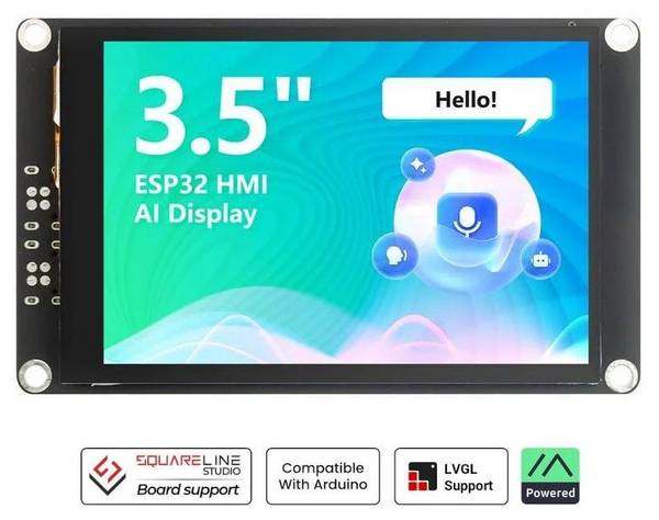Elecrow CrowPanel Advance 3.5\" ESP32 HMI IPS Touch-Display, AI, Meshtastic, SX1262 LoRa, 480x320