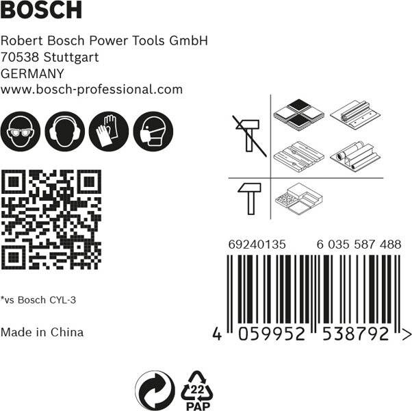 Bosch Expert MultiConstruction HEX-9 Bohrer-Set 5,5/6/6/7/8 mm 5tlg. - 2608900586-5