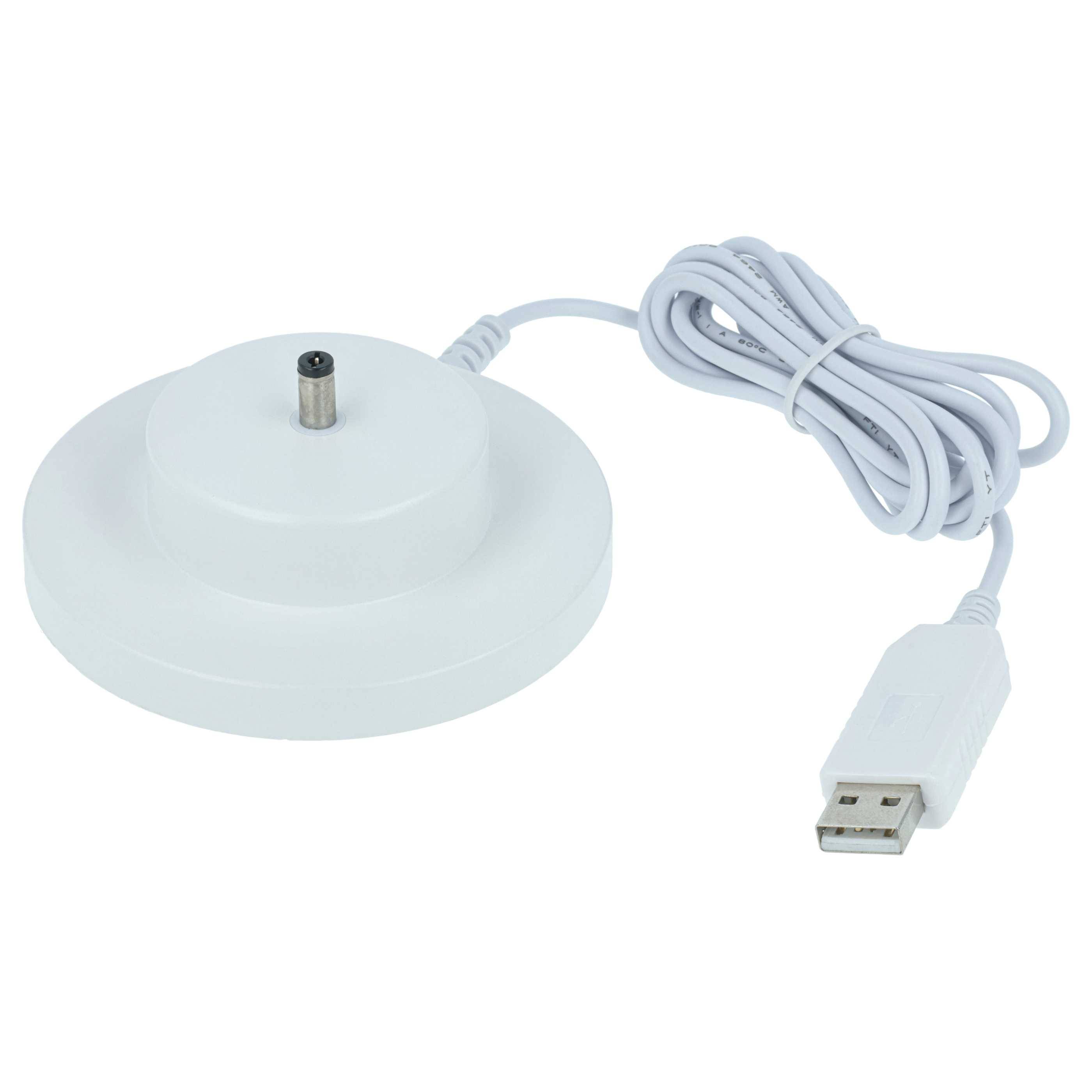 vhbw USB-Ladestation kompatibel mit tonies Toniebox 1 Hörspielbox | Ladeschale mit USB-Kabel, 160 cm Weiß-0