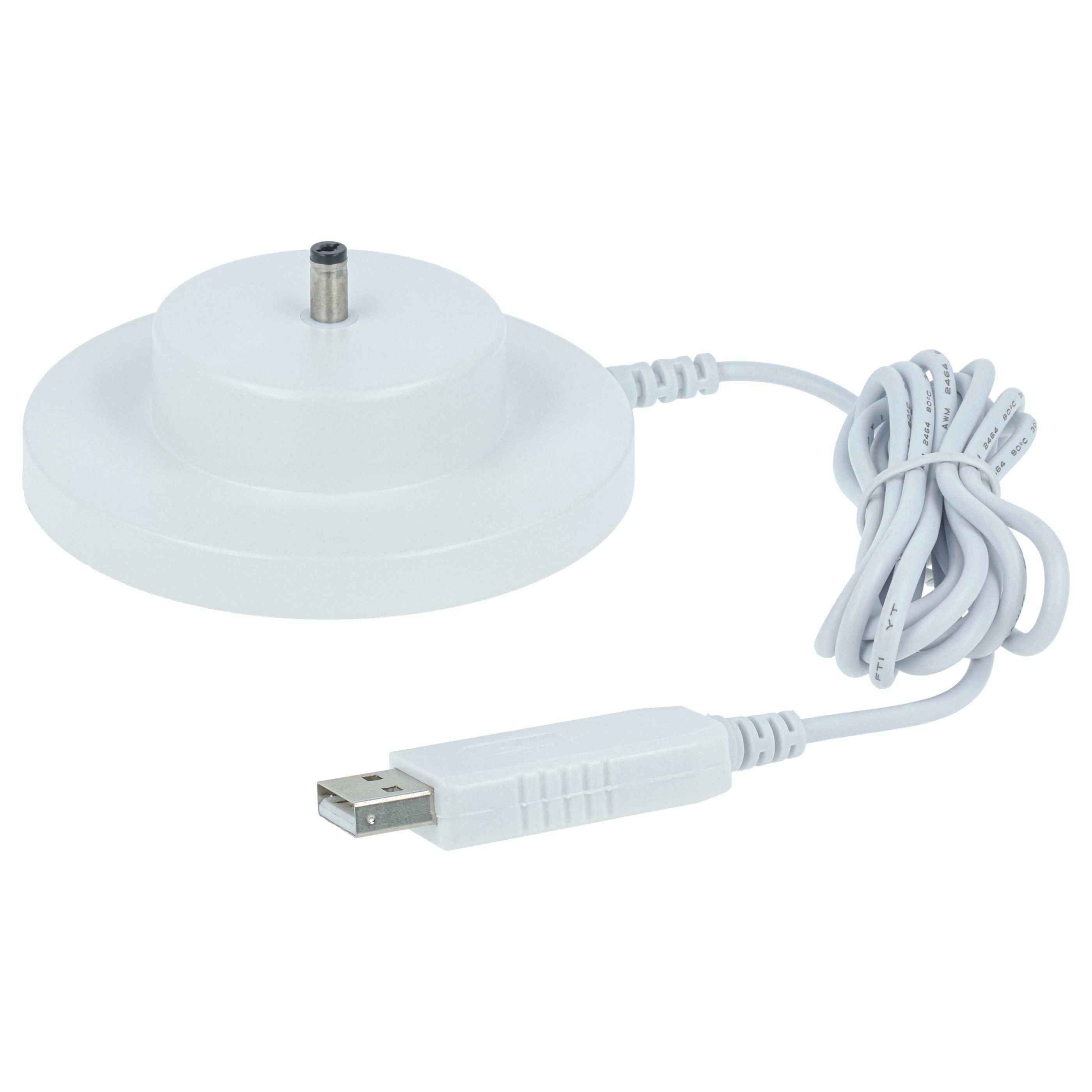 vhbw USB-Ladestation kompatibel mit tonies Toniebox 1 Hörspielbox | Ladeschale mit USB-Kabel, 160 cm Weiß-1