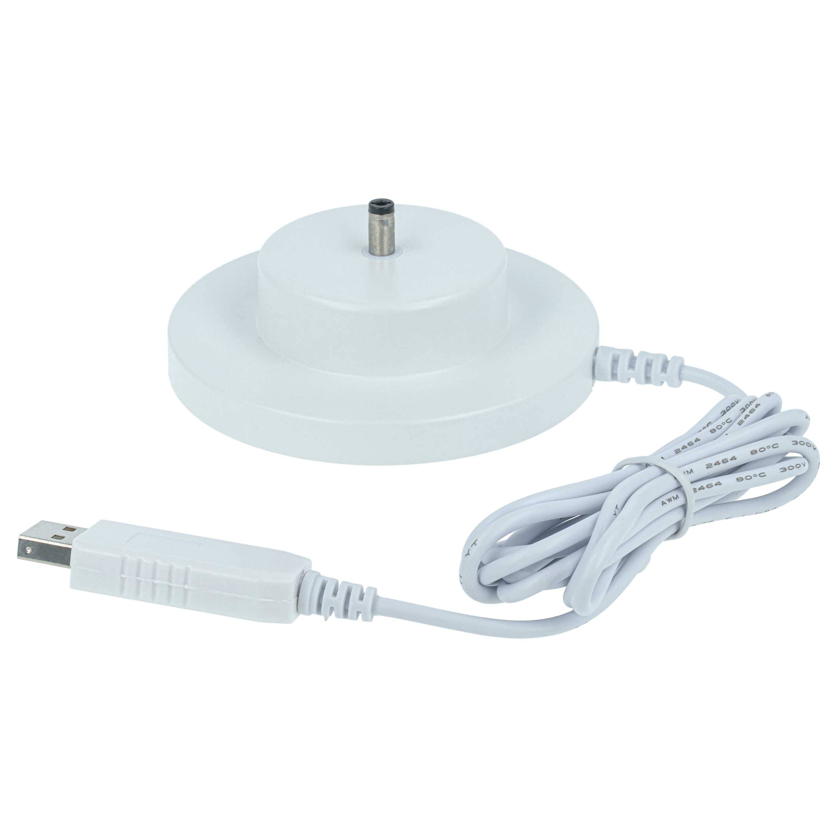 vhbw USB-Ladestation kompatibel mit tonies Toniebox 1 Hörspielbox | Ladeschale mit USB-Kabel, 160 cm Weiß-2