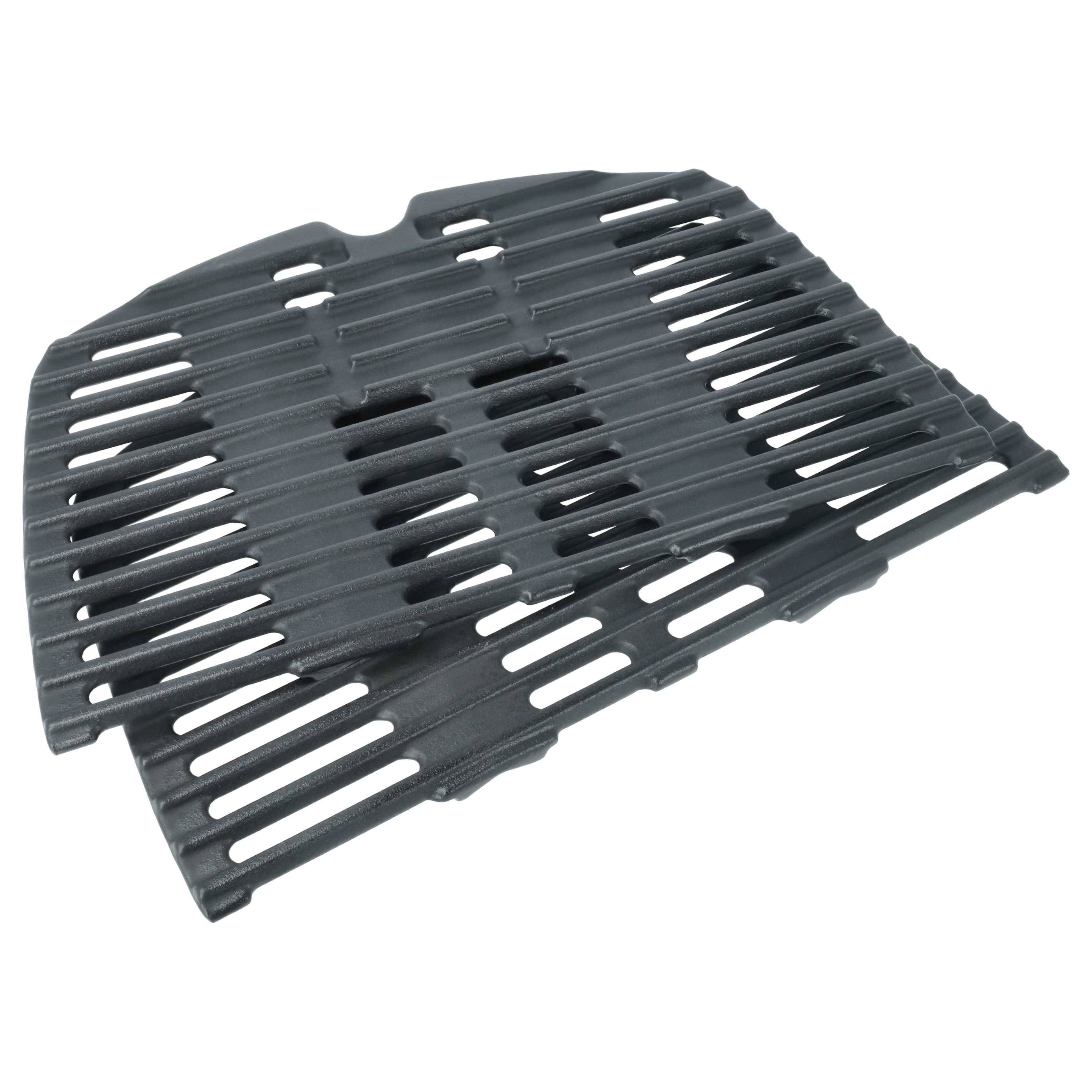 vhbw 2x Grillrost Ersatz für Weber 7644 für Gasgrill | Grill - Gusseisen 32,1 x 21,6 x 2,5 cm-1