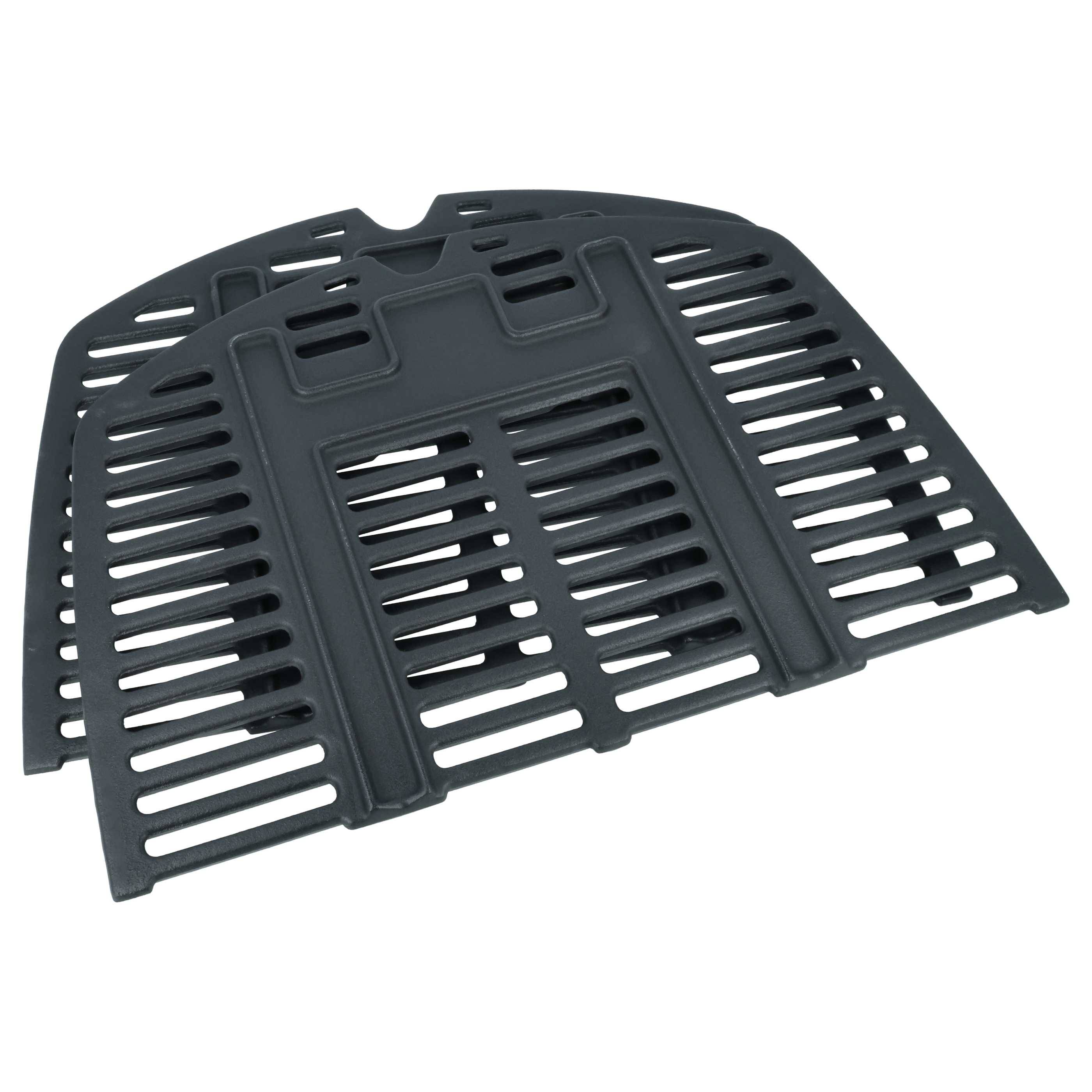 vhbw 2x Grillrost Ersatz für Weber 7645 für Gasgrill | Grill - Gusseisen 38,8 x 27,3 x 2,8 cm-1
