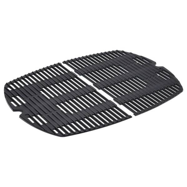 vhbw 2x Grillrost kompatibel mit Weber Q320 | Q3200, Q3100, 586002, Q300, Q3000 Gasgrill, Grill - Gusseisen 45,8 x 32,1