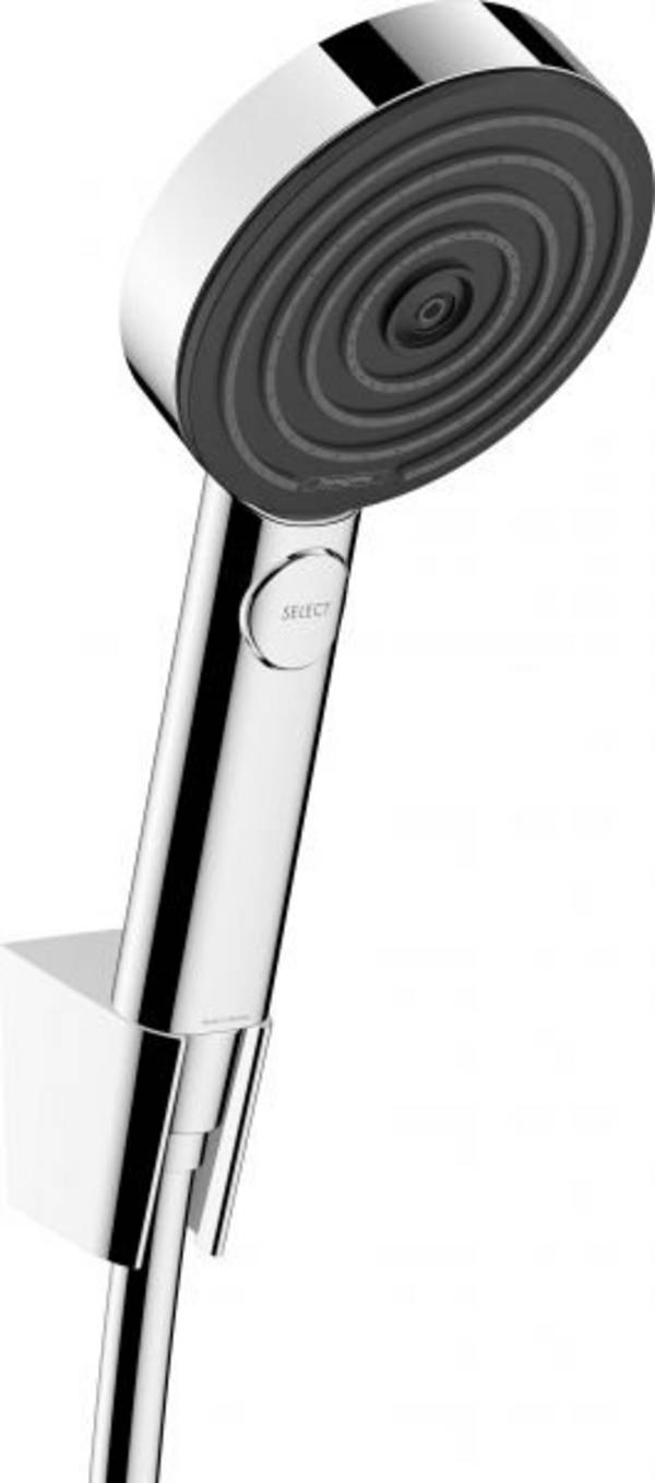 hansgrohe Pulsify Select S Brausehalterset 105 3jet Relaxation EcoSmart mit Brauseschlauch 160 cm, Chrom