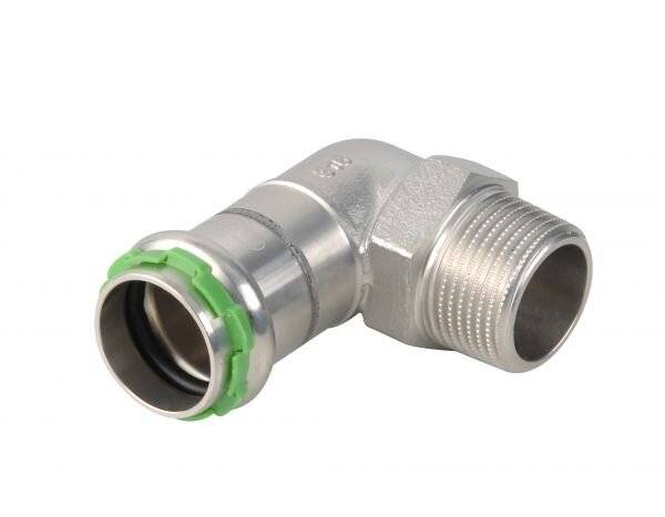 AALBERTS SEPPELFRICKE Winkel m. AG SudoPress Edst m. LBP 22 x R3/4 90Gr Edst. EPDM O-Ring