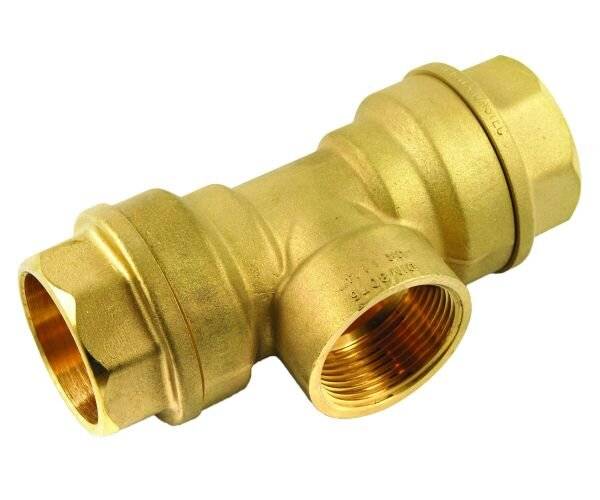 INDUSTRIE T-Stück mit Mittelabgang IG Typ 132 Messing 32 x 1" x 32 mm Isiflo