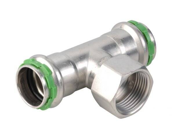 AALBERTS SEPPELFRICKE T-Stück m. IG SudoPress Eds m. LBP 54 x Rp1/2 x 54 Edst. EPDM O-Ring-0