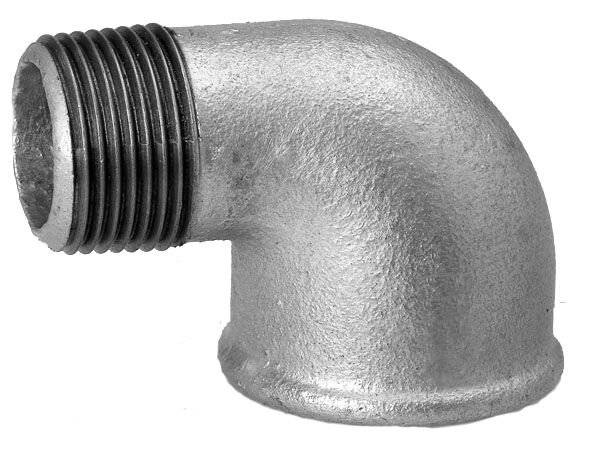 SCHMIDT HERMANN Temperguss-Winkel Nr.92 21/2" 90 Grad, mit I/A, verzinkt