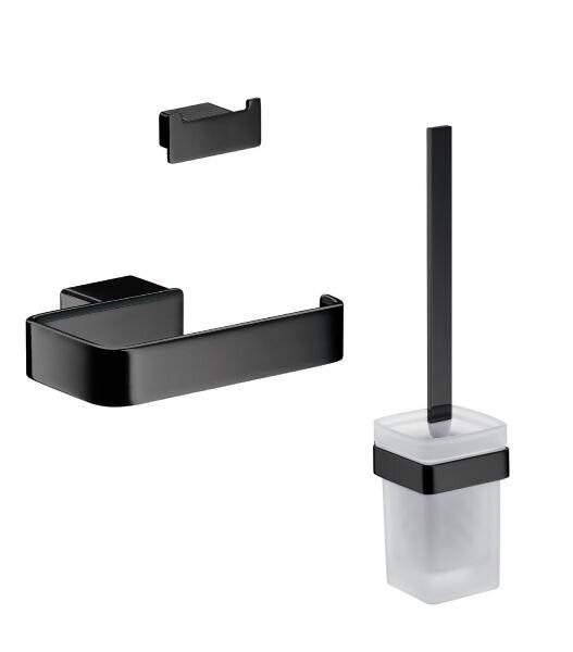 Emco WC-Set LOFT PapHal. o De Bügarn. Doppelhaken schwarz-3
