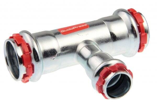 AALBERTS SEPPELFRICKE T-Stück red. SudoPress C-St mit LBP 28 x 18 x 28 C-St. EPDM O-Ring