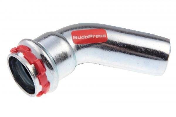 AALBERTS SEPPELFRICKE Bogen SudoPress C-Stahl VCC mit LBP 18 I/A 45Gr C-St. EPDM O-Ring