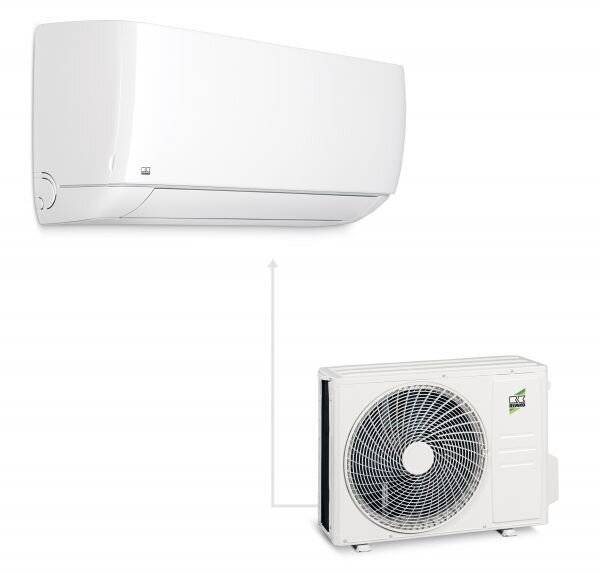 REMKO Single-Split-Klimaanlage 3,2kW ws BL 354 DC m.FB 2,8kW/Heiz 792x292x201mm-0