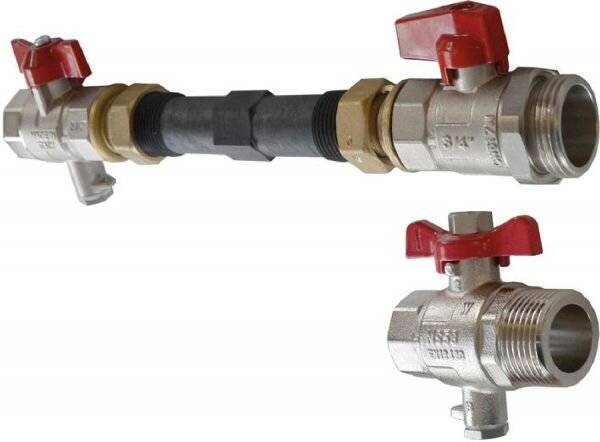 Uponor Vario Wassermengenzähler-Anschlussset horizontal G 1", 130mm-4