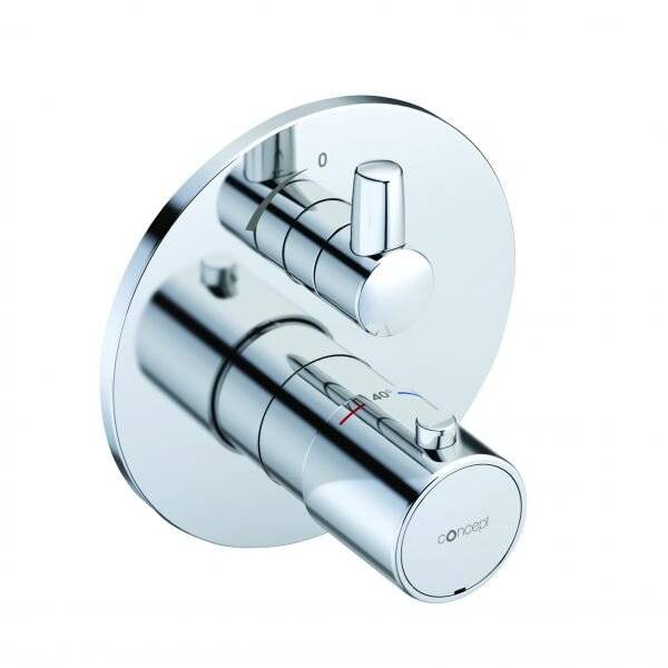 concept 100 UP-Brause-Thermostat Feinbau-Set f. 1 Verbraucher chrom-0