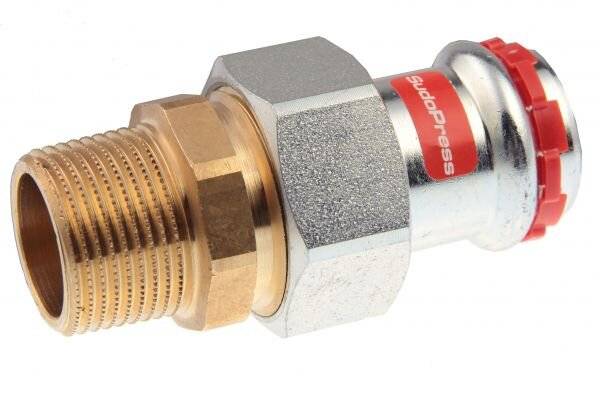 AALBERTS SEPPELFRICKE Verschr. m.AG SudoPress C-S 18 x R1/2 flachd. C-St. EPDM O-Ring