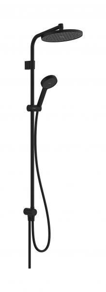 hansgrohe Activera S Showerpipe 240 1jet EcoSmart Reno Varia, noir mat-0