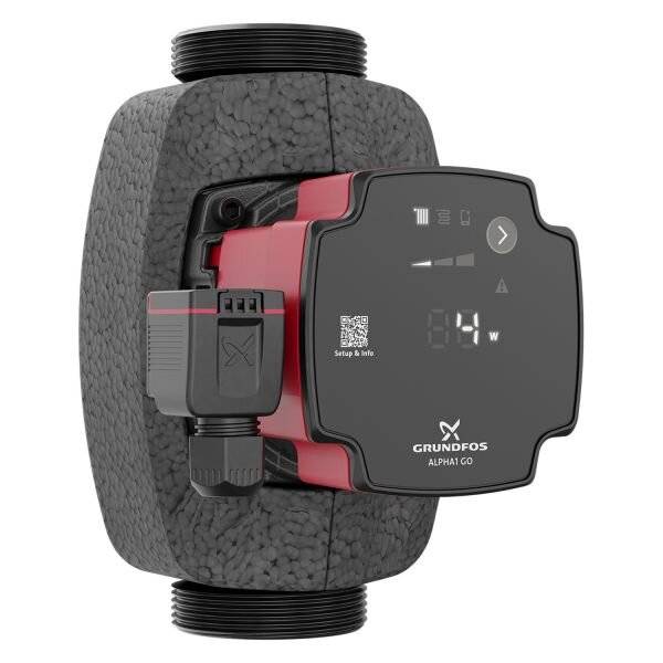 Grundfos Hocheffizienz Umwälzpumpe ALPHA1 GO 32-60 180mm, 220-240V 9H 2" max. Förderhöhe 6m, Gusseisen-3