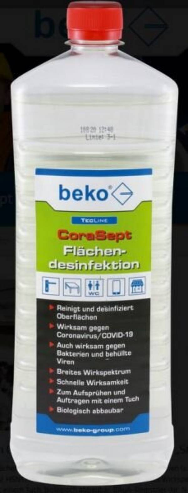 BEKO Flächendesinfektion 1l 299391000 TecLine CoraSept