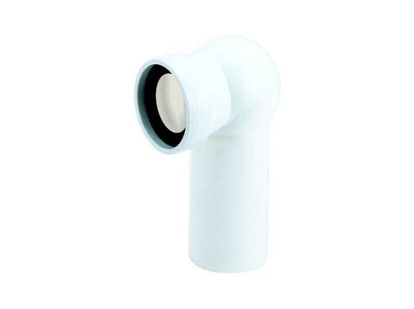 Dallmer Atlasbogen 87, DN 100, verstellbar von 0-90 Grad, PP, Weiß, 280527-2