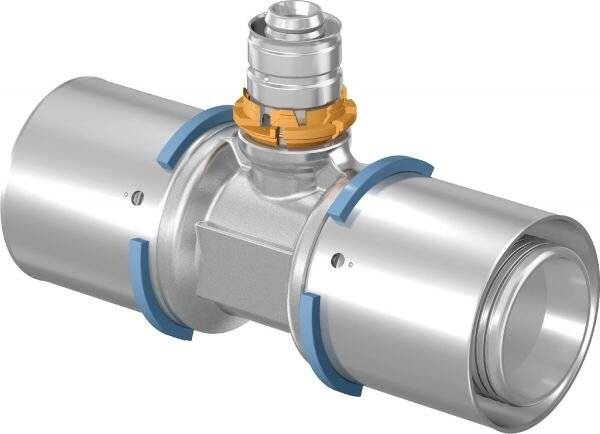 UPONOR S-Press, T-Stück, reduziert, 40-25-32, 1 Stk.-3