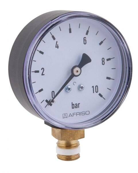 AFRISO 63514 Manometer RF 63, G 1/4Zoll B, radial, 0/10 bar-2
