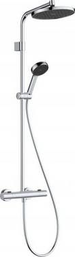 Hansgrohe Activera S Showerpipe Duschsystem 1jet EcoSmartPlus, Kopfbrause 240mm, Handbr., BrauseTher. Ecostat Fine