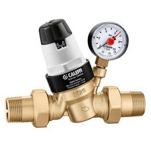 CALEFFI Druckminderer 3/4", MM-Anschluss 1/4" IG, max 80 C