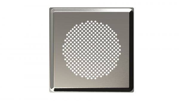 Zehnder Designgitter ComfoGrid Venezia quadratisch DN125, 160x160mm, Edelstahl, mit Filter-1