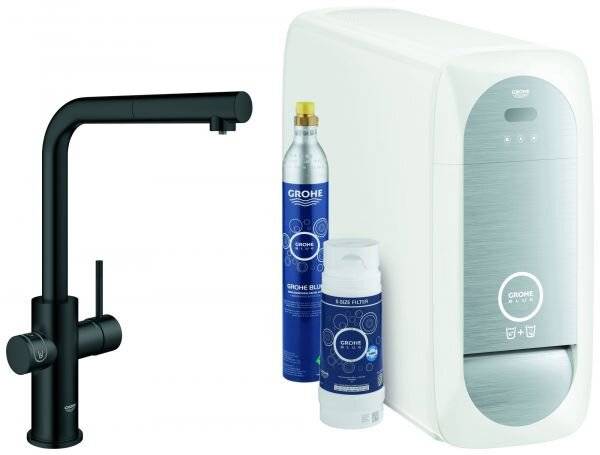 GROHE Starterkit GROHE Blue Home 31539 azb. Mouss. BT/WIFI L-Ausl. velvet black-4