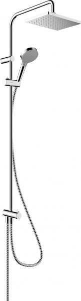 Hansgrohe Vernis Shape Showerpipe Duschsystem 230mm, 1jet, 6,8l/min EcoSmart Reno, Chrom-2