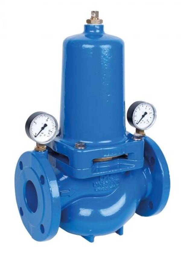 HONEYWELL Druckminderer D15S pulverbeschichtet, blau DN 65