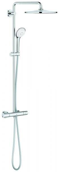 Grohe Euphoria System 310 Duschsystem mit Aufputz-Thermostatbatterie, Wandmontage, Chrom, 26075001-4