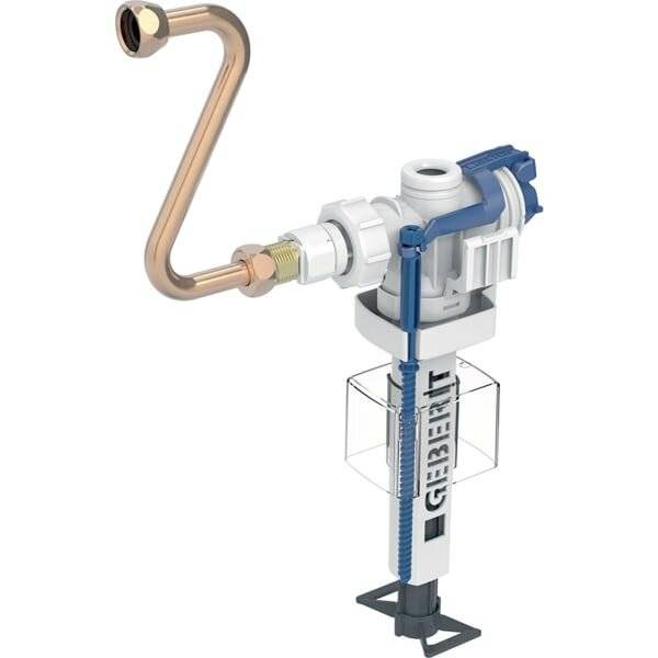 Geberit Typ 383 Füllventil, seitlicher Anschluss 3/8", Messingnippel, für UP-Spülkästen-3