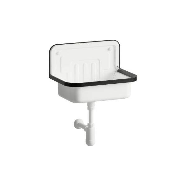 Laufen Ausgussbecken Classic Contra505, 505x360x330mm, Stahl, Weiß-0