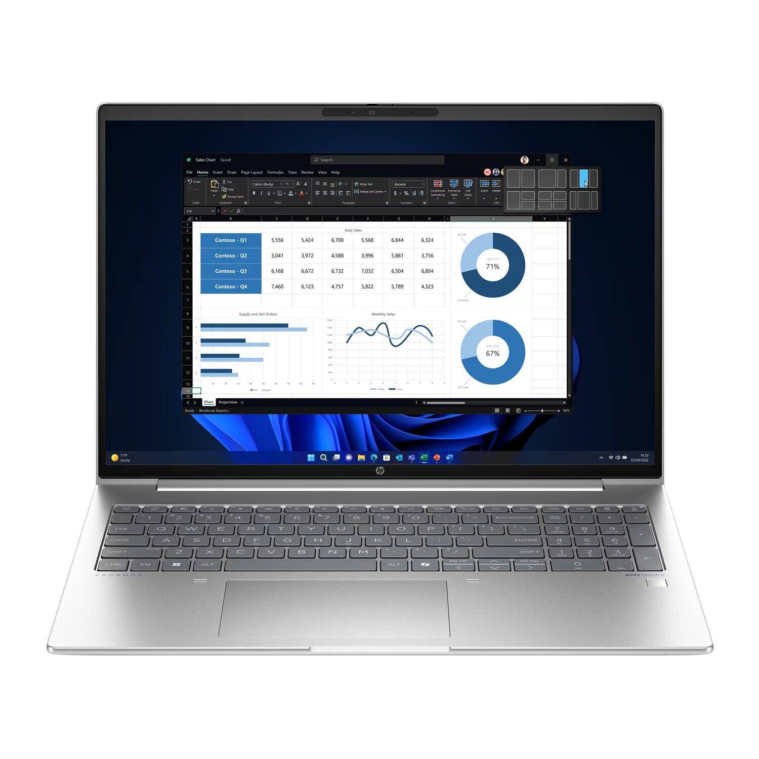 HP ProBook 460 G11 Intel® Core™ Ultra 7 155U Notebook 40,6 cm (16"")-0