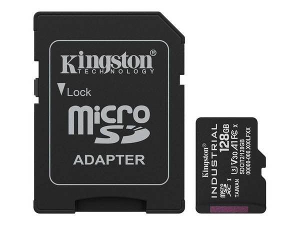 KINGSTON 128GB microSDXC Industrial C10 Komponenten Speicher Flash-Speicher