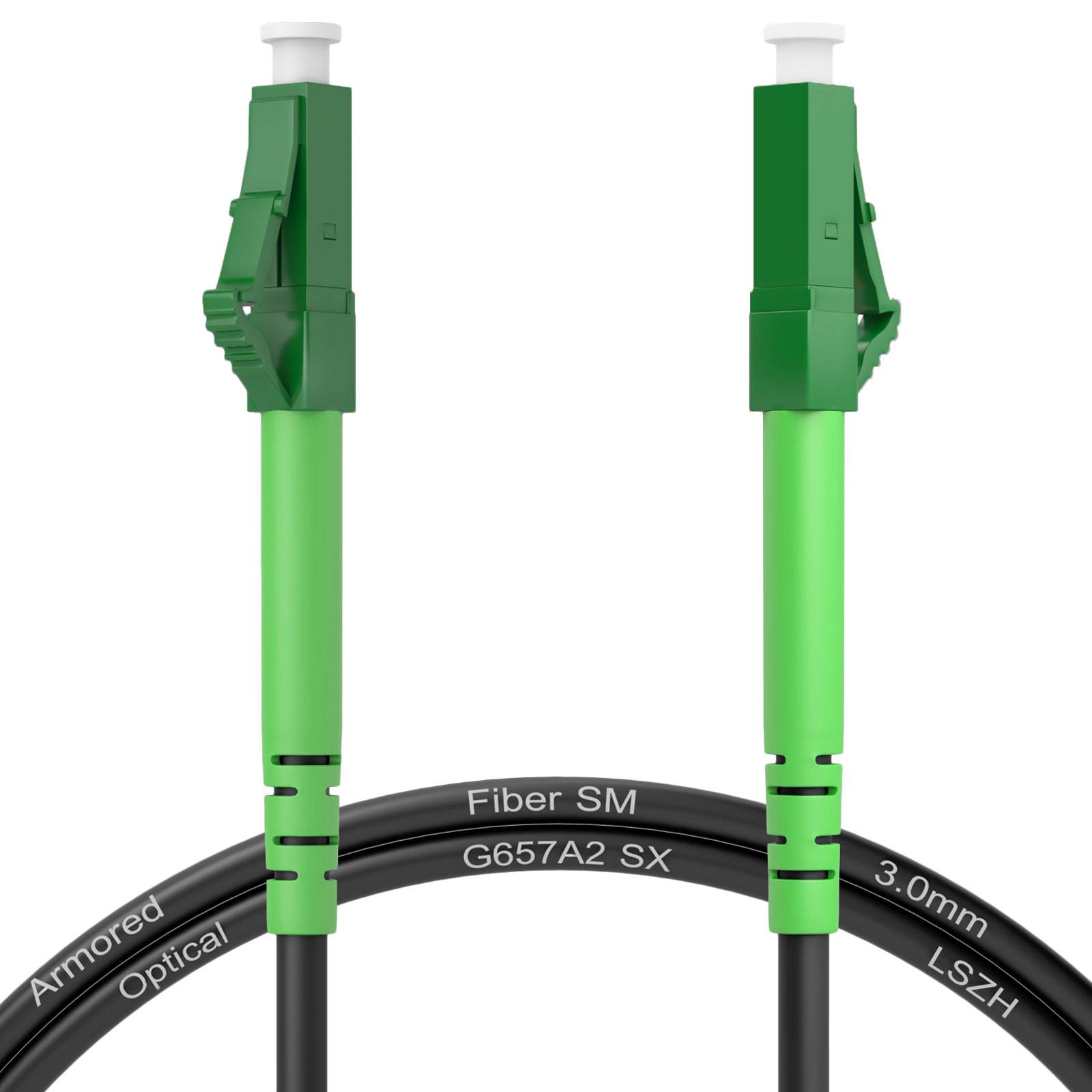 hb-digital Gepanzertes LWL-Patchkabel Singlemode OS2 LC/LC APC 5m