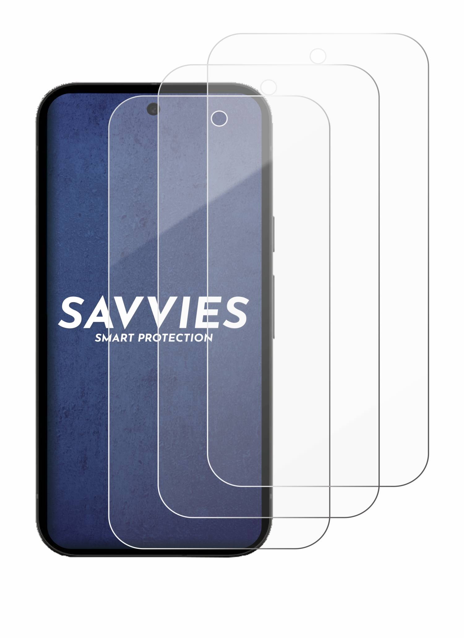 Savvies Smart Glass 3x Flexible Panzer Schutz Glas Folie für Google Pixel 10a-4